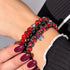 Fire and Ice | .925 Sterling Silver | Firefly Glass Bracelet